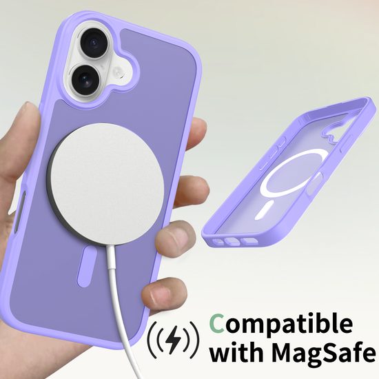 JP MagFit Colour MagSafe θήκη με μαγνήτη N52, iPhone 17, μωβ