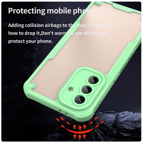 Samsung Galaxy A56 hibridinis dėklas ArmorShield – žalia
