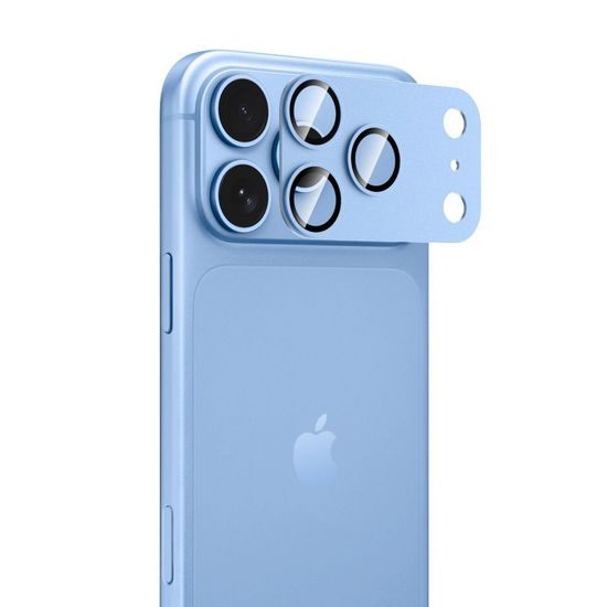 iPhone 18 Pro Max kaamera kaitseklaas – Tech-Protect CamFull Fit+ – helesinine