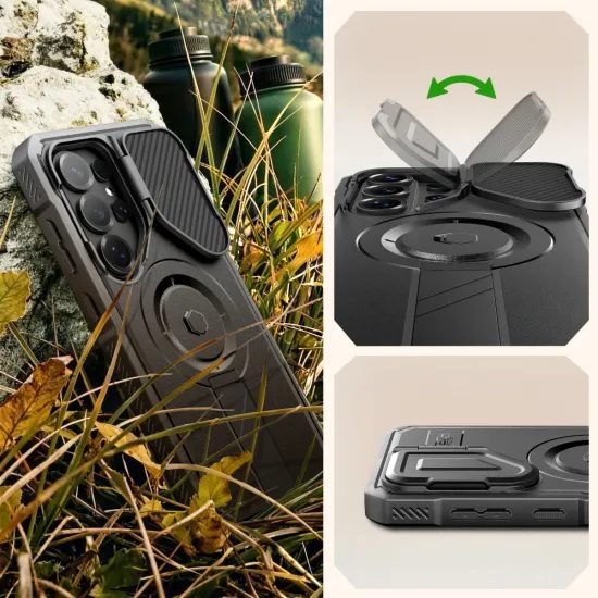 Samsung Galaxy S26 Ultra ümbris – Tech-Protect Kevlar MagSafe'iga – must
