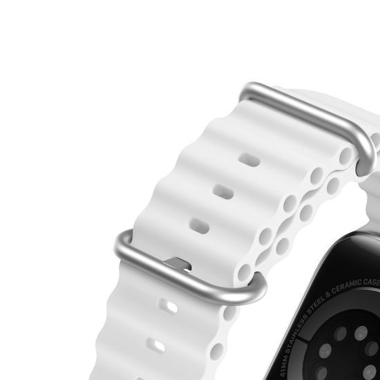 Dux Ducis Strap λουράκι, Apple Watch 8 / 7 / 6 / 5 / 4 / 3 / 2 / SE 1 / 2 / 3 (41 / 40 / 38 mm), λευκό