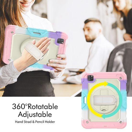 JP Solid360 Rainbow θήκη για tablet, iPad Pro 11 2018 / 2020 / 2021 / 2022, iPad Air 4 10.9 2020 / Air 5 10.9 2022