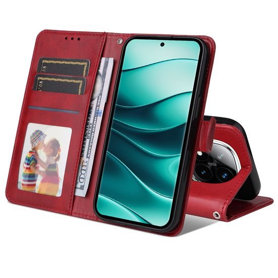 Μαγνητική Θήκη, Xiaomi Redmi Note 14 Pro Plus 5G, Κόκκινη