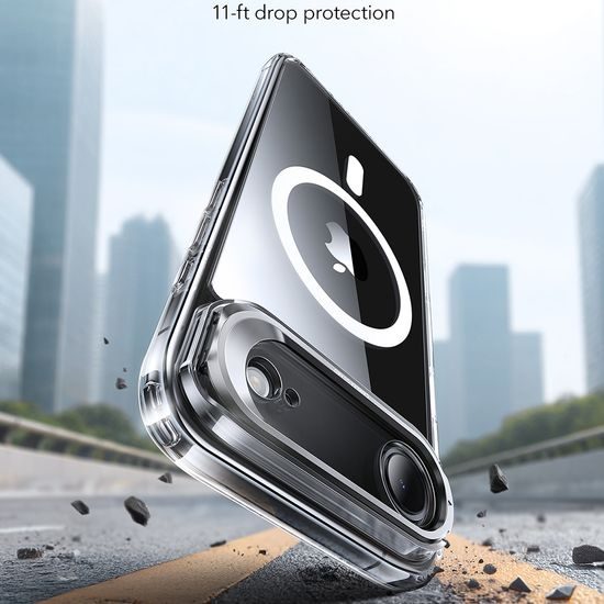 Cover ESR Classic Hybrid HaloLock Kickstand, iPhone Air, trasparente