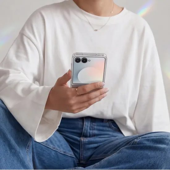 Samsung Galaxy Z Flip 8 ümbris – Tech-Protect Flexair Hybrid – läbipaistev