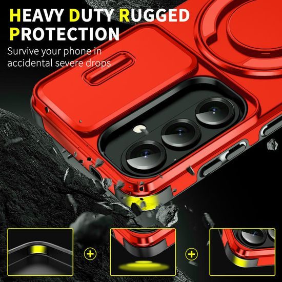 Θήκη Camslide Stand, Samsung Galaxy S26, κόκκινη