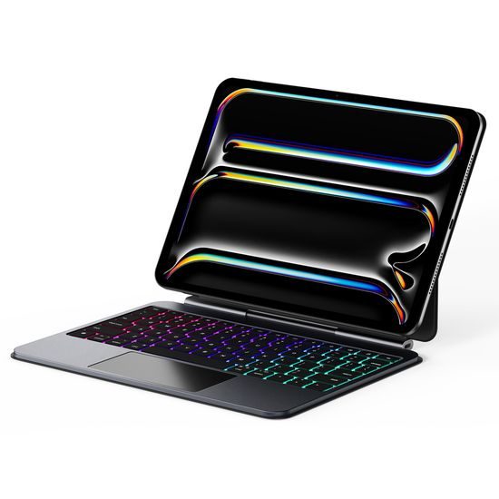 Dux Ducis Toetsenbord Case voor iPad Pro 11 2024 - met Touchpad & Standaard - Zwart