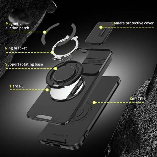 Θήκη Camslide Stand, Samsung Galaxy S26 Plus, μαύρη