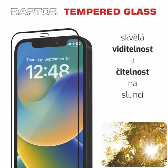 Swissten Raptor Diamond Ultra Clear 3D Προστατευτικό Γυαλί, iPhone 14 Pro Max, μαύρο