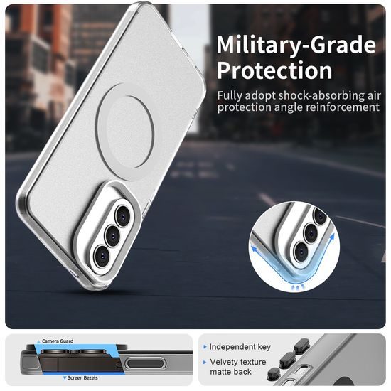 Techsuit CandyCase MagSafe, Samsung Galaxy A57 5G, bílý