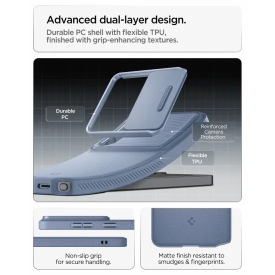 Spigen Optik Armor, Samsung Galaxy S26 Ultra, modrý