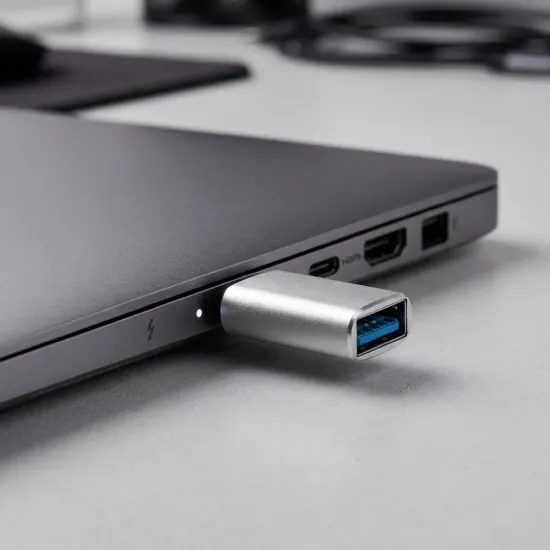 Adaptor BlueStar USB-A - USB C, alb