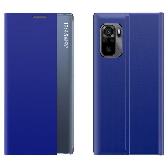 Xiaomi Redmi Note 10 Pro atverčiamas dėklas su langeliu – mėlyna