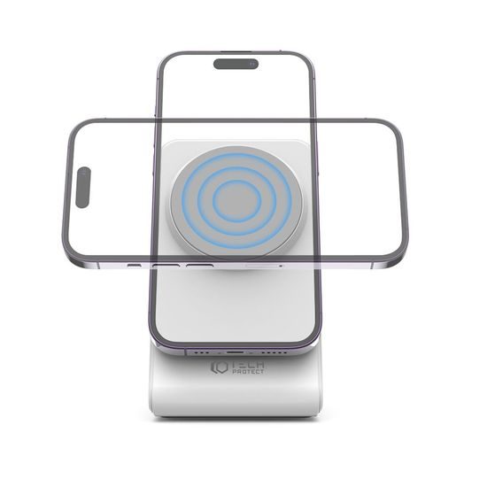 Tech-Protect QI15W-A23 MagSafe mágneses vezeték nélküli töltő, fehér
