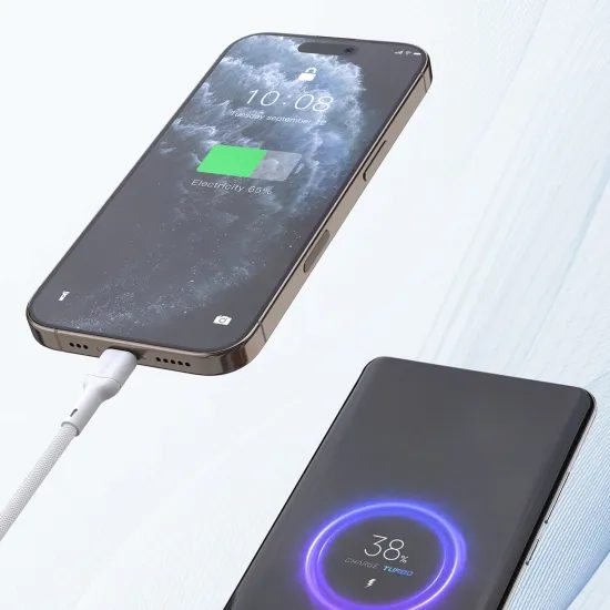 Dudao L9C Max καλώδιο USB-C - USB-C, 240W, PD, 2 m, λευκό