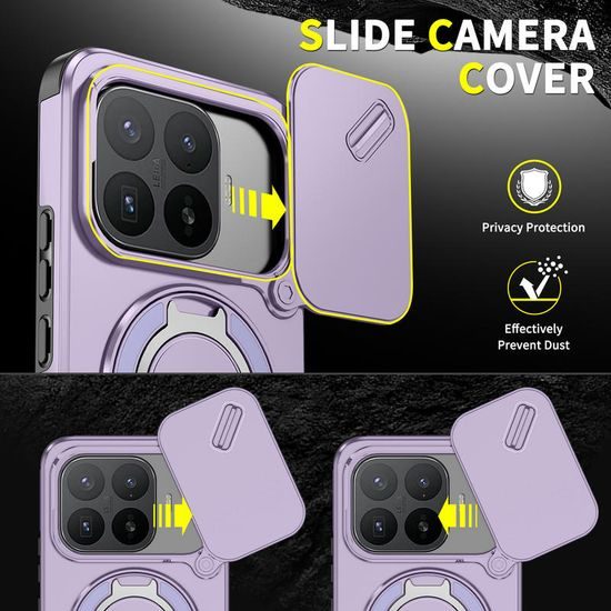 Camslide Stand obal, Xiaomi 17T Pro, fialový