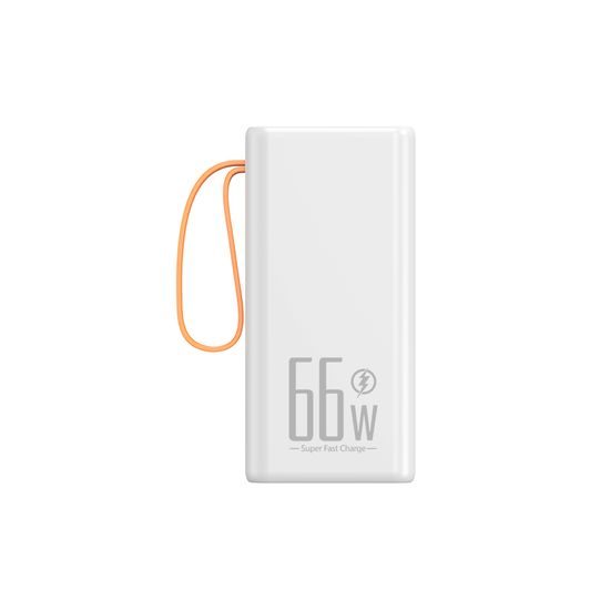 Powerbank 60.000 mAh, 66W PD, LED πάνελ, λευκό
