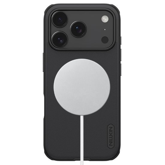 iPhone 17 Pro / 18 Pro dėklas – Nillkin Super Frosted Shield Pro Magnetic – juoda