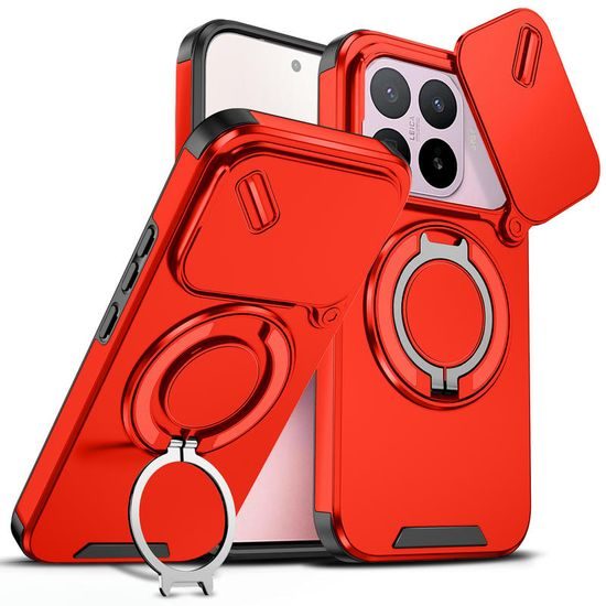 Camslide Stand obal, Xiaomi 17T, červený
