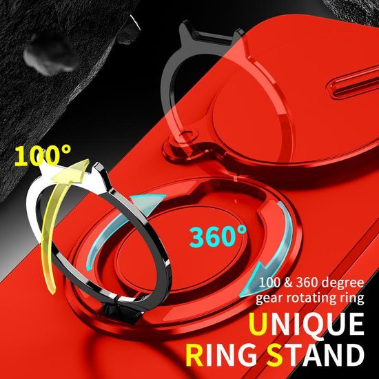 Camslide Stand maska, Xiaomi Redmi Note 15 Pro Plus 5G, crvena