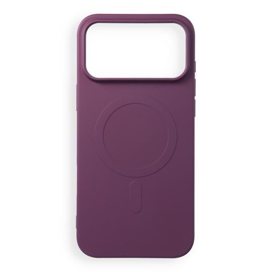 iPhone 17 Pro Max / 18 Pro Max silikona vāciņš – Silicone Mag Cover – ķiršsarkans