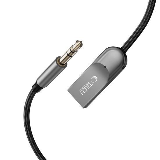 Tech-Protect Ultraboost AU04 audio adapters AUX Bluetooth 6.0 – pelēks