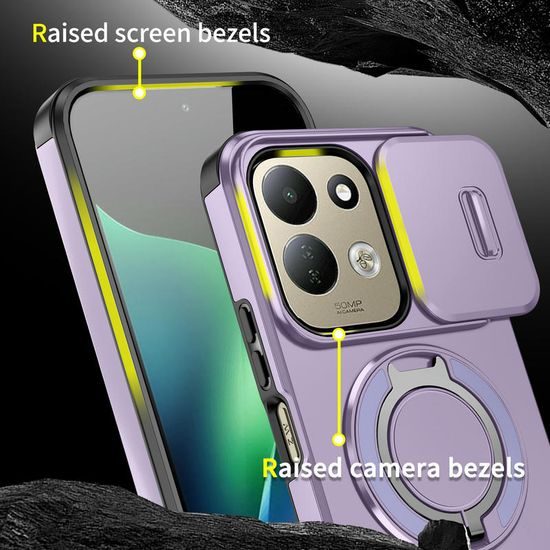 Camslide Stand tok, Xiaomi Redmi 17, lila