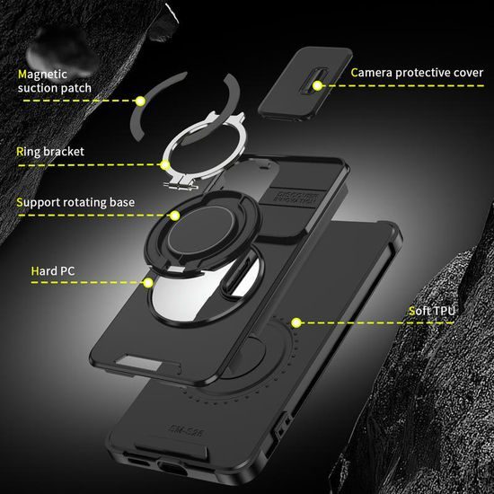 Θήκη Camslide Stand, Samsung Galaxy S26, μαύρη