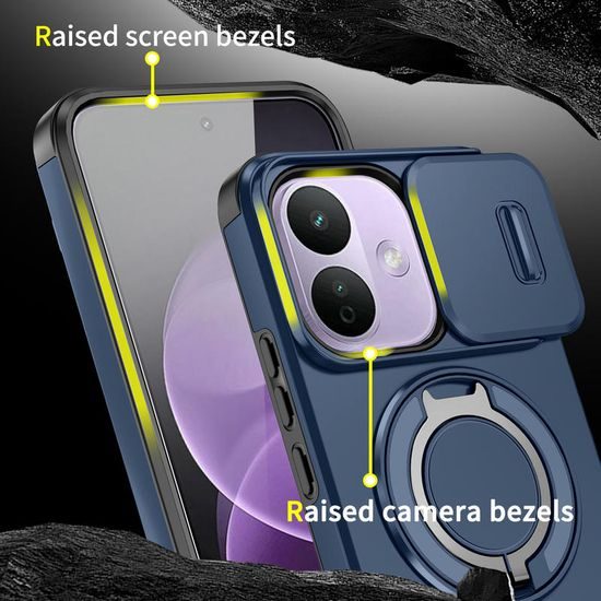 Camslide Stand obal, Xiaomi Redmi Note 17 Pro 5G / Note 17 Pro Max 5G, modrý