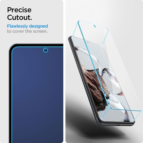 Spigen Glas.Tr Slim, Folie de sticlă securizată 2 bucăți, Xiaomi 12T / 12T Pro