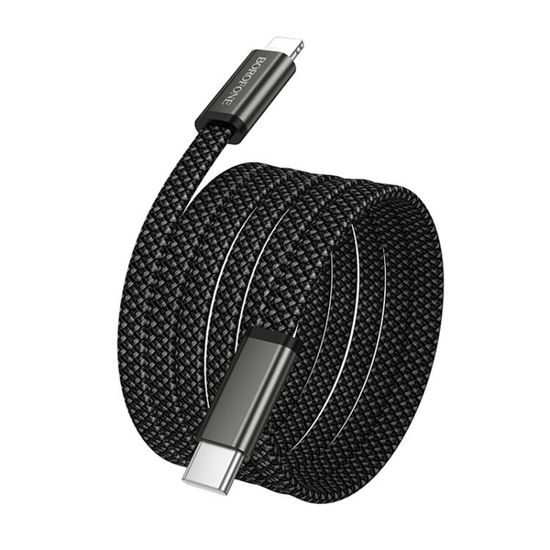 Borofone Peace (BX124) USB-C auf Lightning Ladekabel - Schnellladekabel 30 W Power Delivery - 1 m - Schwarz