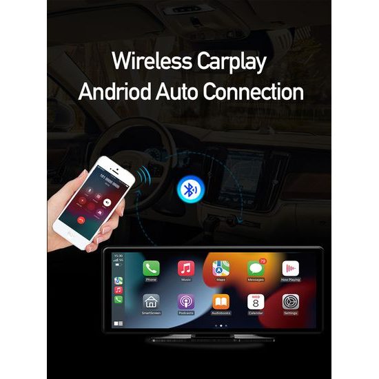 10,26" CarPlay zaslon za auto s bežičnim Apple CarPlay i Android Auto