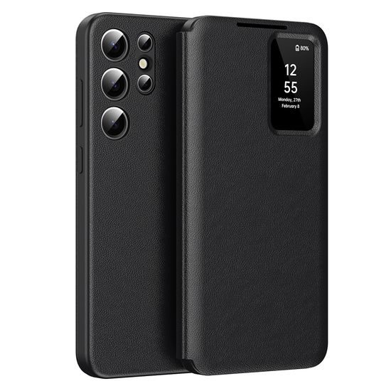 Techsuit SmartView, Samsung Galaxy S22 Ultra 5G, černé