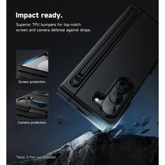 Suritch 360 Kickstand obal Samsung Galaxy Z Fold 6, černý