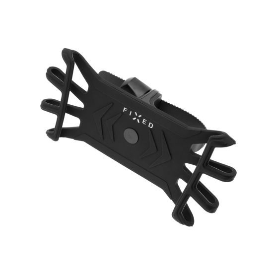 Silikónový držiak mobilného telefónu na bicykel FIXED Bikee, čierny