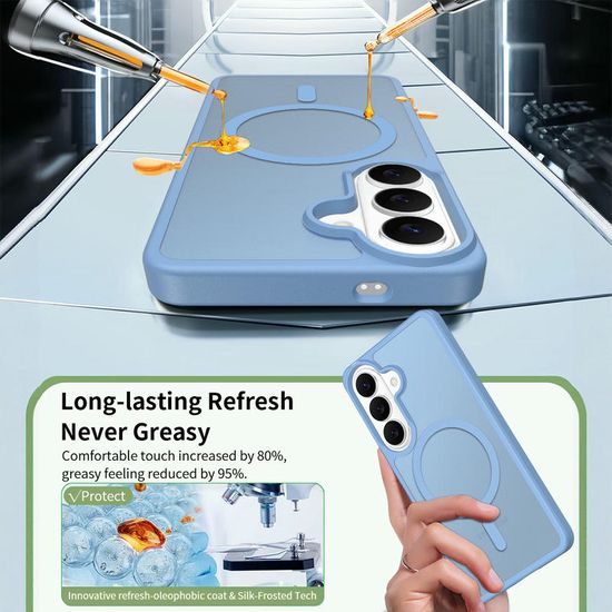 JP MagFit Colour θήκη MagSafe με μαγνήτη N52, Samsung Galaxy S26, ανοιχτό μπλε