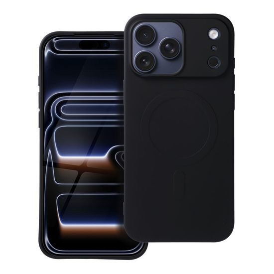 Θήκη Silicone Mag Cover, iPhone 17 Pro Max, μαύρη