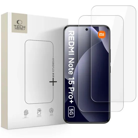 Tech-Protect Hydroflex Fit+, Μεμβράνη Υδρογέλης, Xiaomi Poco M8 Pro / Redmi Note 15 Pro Plus 5G, 2 τεμάχια