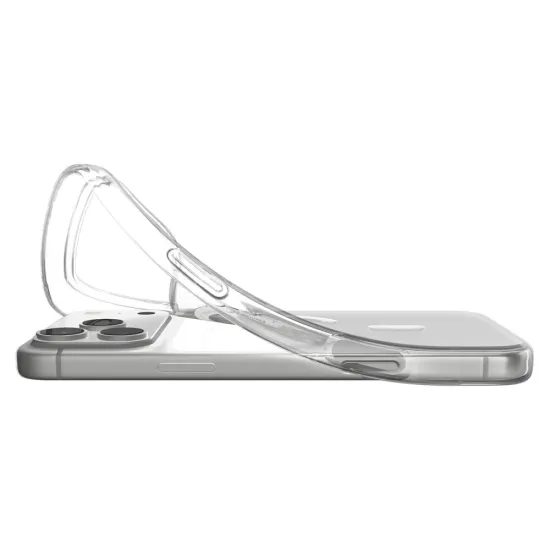 iPhone 17 Pro / 18 Pro dėklas – Spigen Liquid Crystal MagSafe skaidrus – balta