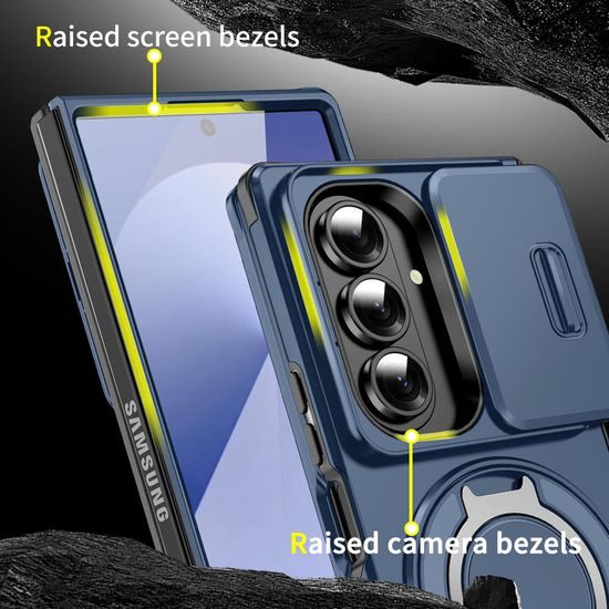 Etui Camslide Stand, Samsung Galaxy Z Fold 8 Ultra, niebieskie