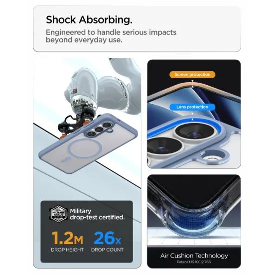 Spigen Ultra Hybrid Mag cu MagSafe, Samsung Galaxy S26, albastru deschis