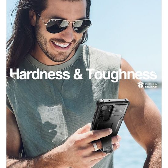 Dexnor 360 Kickstand Θήκη Samsung Galaxy S23 Ultra, Μαύρη