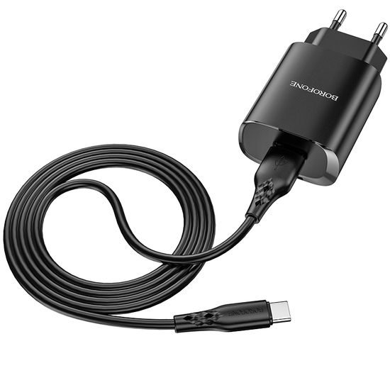 Borofone BN1 Inovativni polnilec - USB - USB C, 2,1A, črn