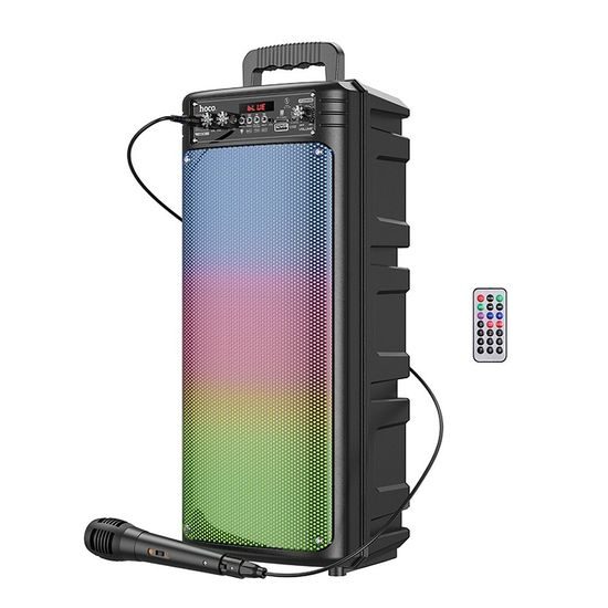 Hoco Ασύρματο ηχείο + ενσύρματο μικρόφωνο BS52, μαύρο