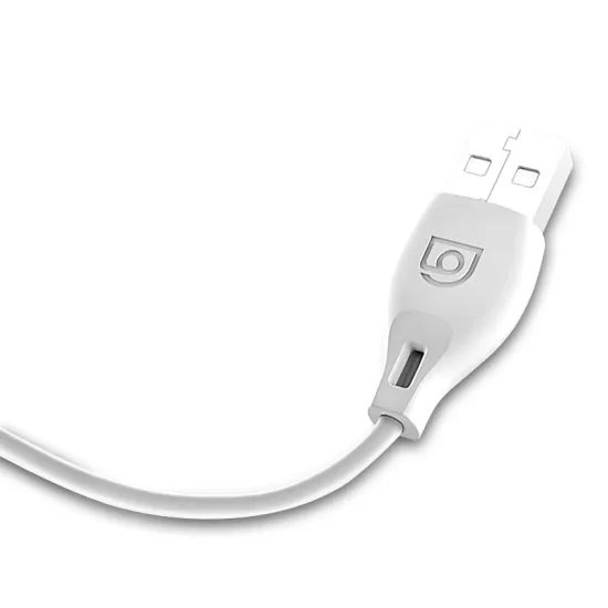 Dudao καλώδιο USB - Lightning, 2,4A, 1μ, λευκό