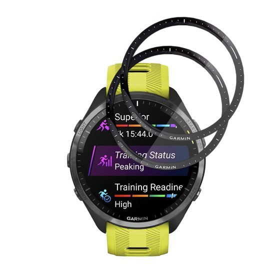 Techsuit Nano Flex, Garmin Forerunner 965, 2 τεμάχια, μαύρο