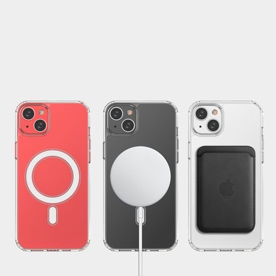 Clear Magnetic Case MagSafe, iPhone 15, átlátszó