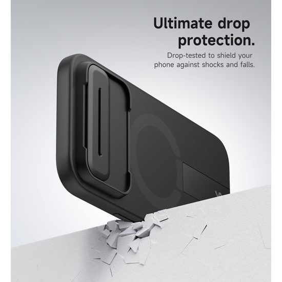 Suritch MagSafe Kickstand Camprotector θήκη iPhone Air, μαύρη