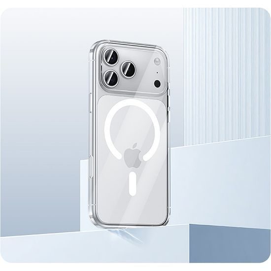 Benks Magnetic Crystal ümbris iPhone 17 Pro Max / 18 Pro Max – läbipaistev