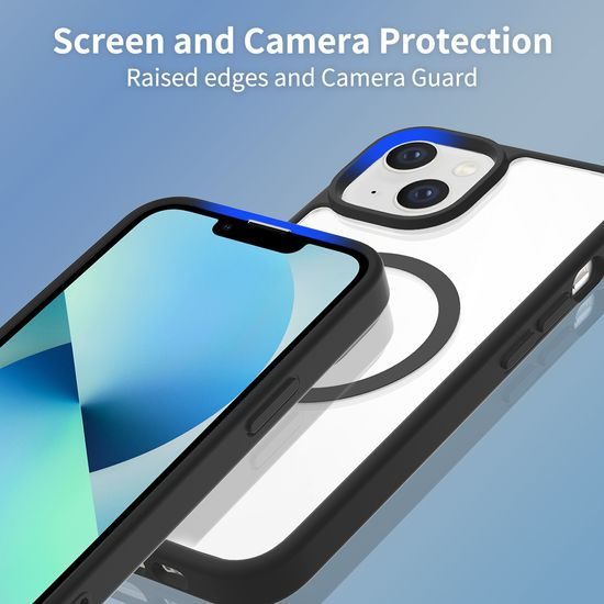 JP MagFit Clear MagSafe Θήκη με Μαγνήτη N52, iPhone 13 / 14, Μπλε